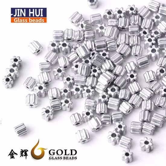 Factory Flower Shape Glass Seed Beads, Scrub Series Beads for Jewelry Making