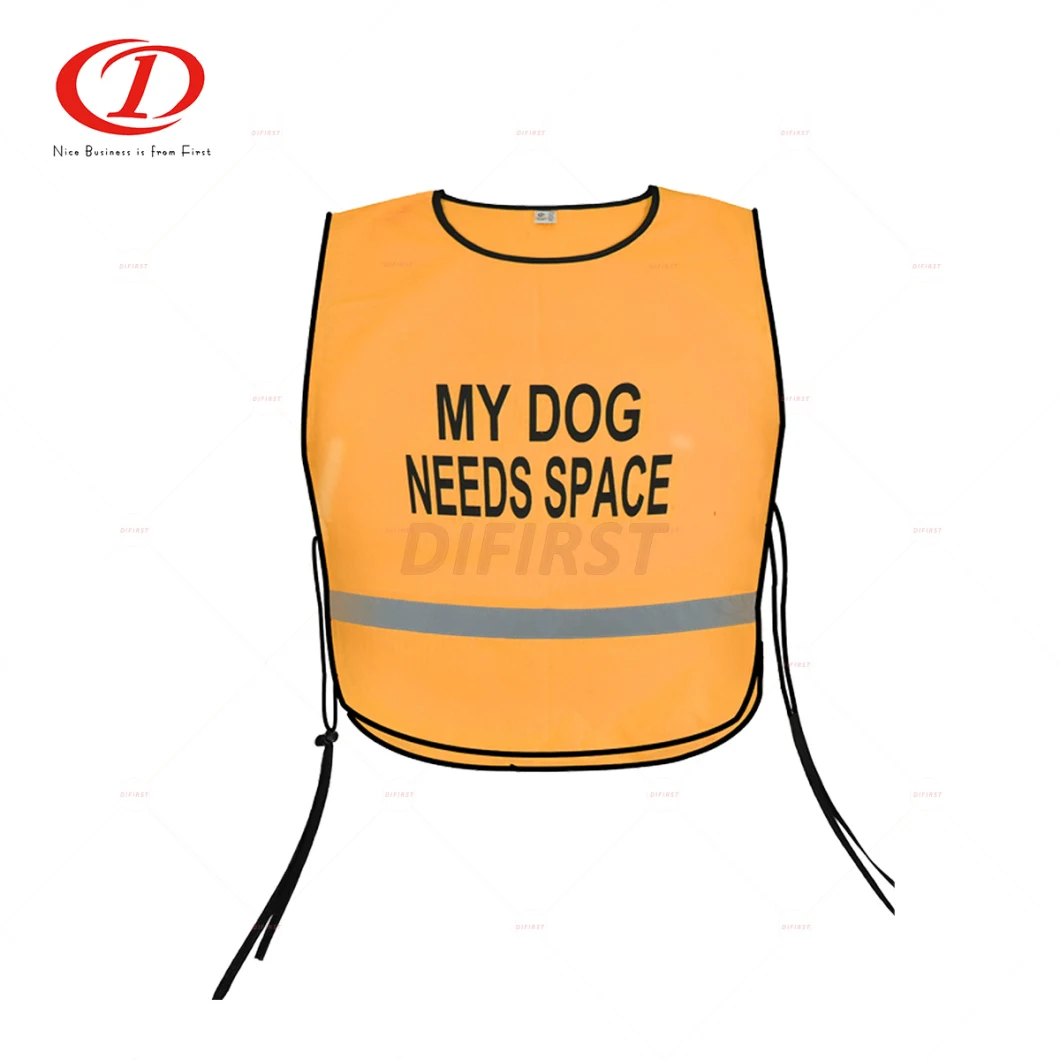 Dog Safety Vest with Reflective Tape and Polyester Tape