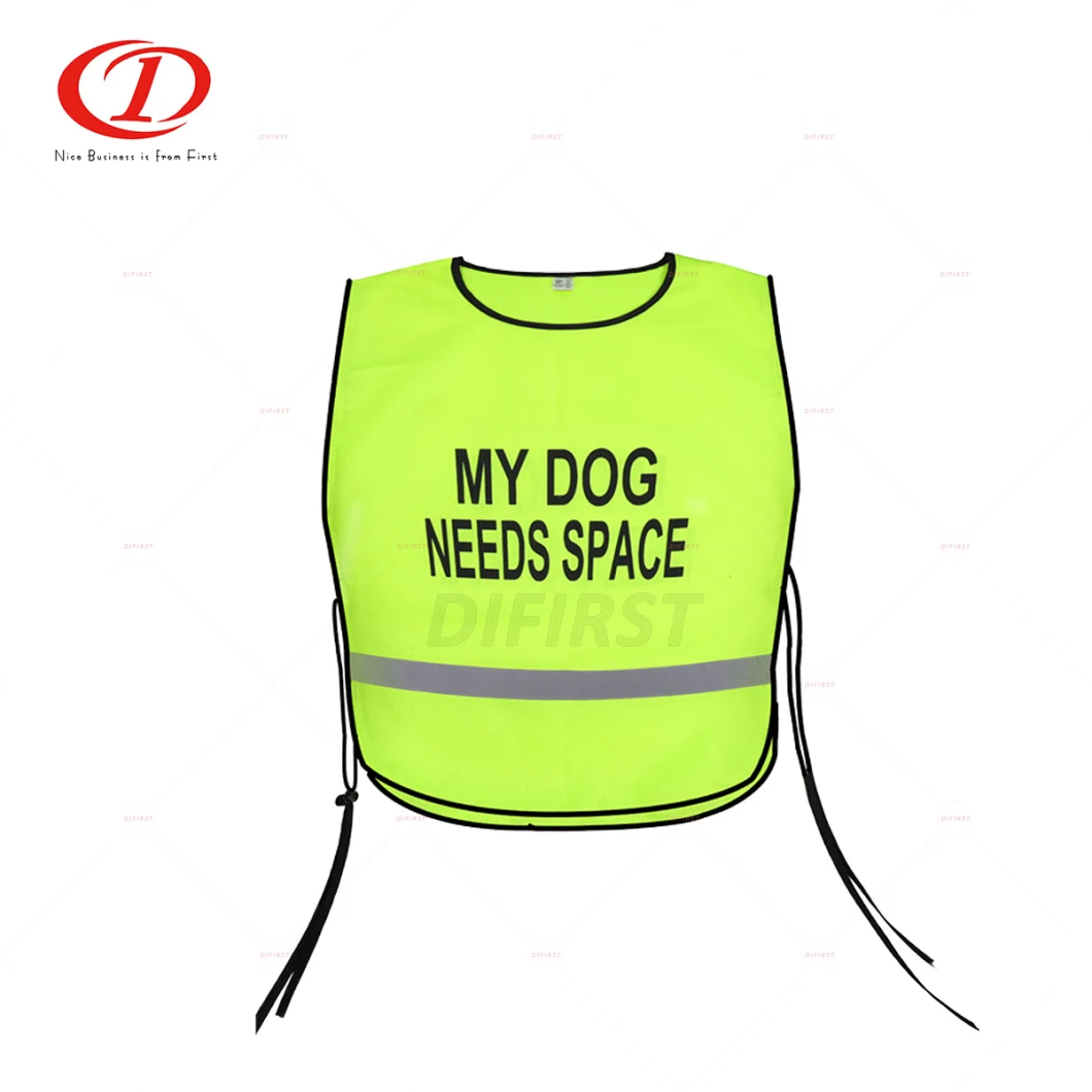 Dog Safety Vest with Reflective Tape and Polyester Tape