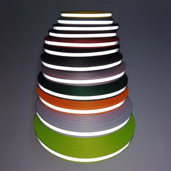 Durable Reflective Webbing Ribbon Reflective Tape for Clothes /Bags/ Garment