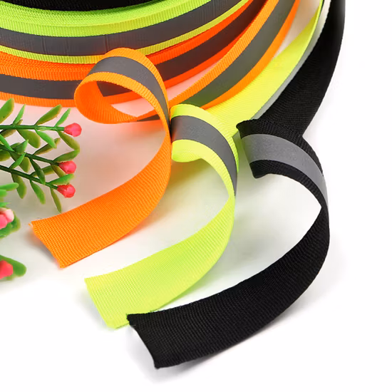 Durable Reflective Webbing Ribbon Reflective Tape for Clothes /Bags/ Garment