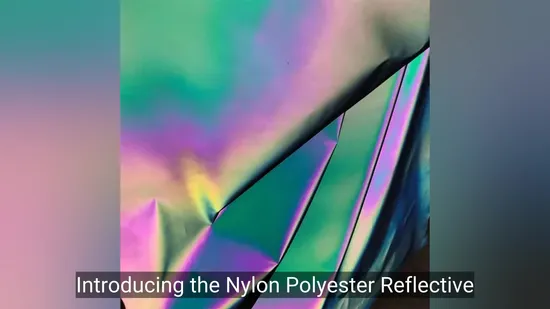 Reflective Textile High Light Durable Reflective Rainbow Fabric