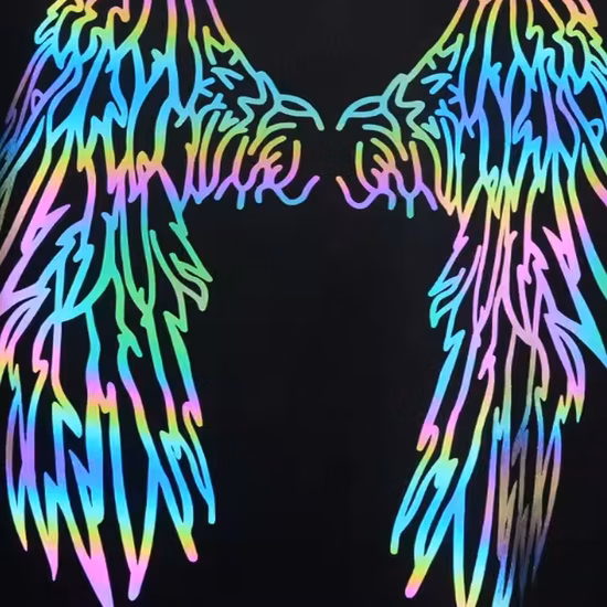 Reflective Textile High Light Durable Reflective Rainbow Fabric