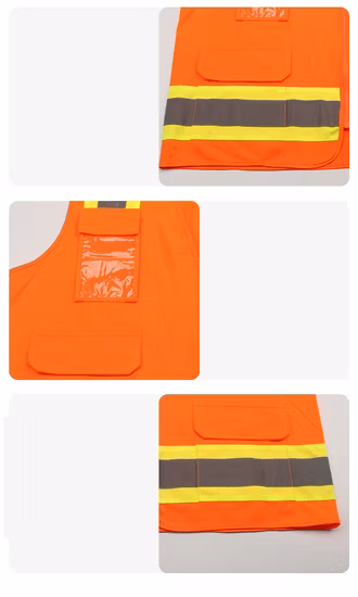 시인성이 뛰어난 반사안전조끼, 컬러와 사이즈별 개별 로고 적용